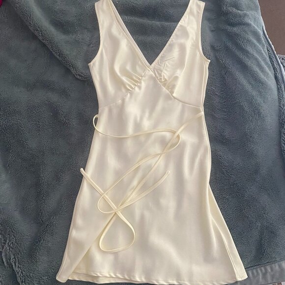 Peppermayo Audrey Slip Dress - White/Cream - Sz. 0 - Picture 1 of 4
